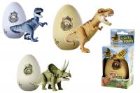 Figurka dinosaura ve vajíčku, 3 druhy